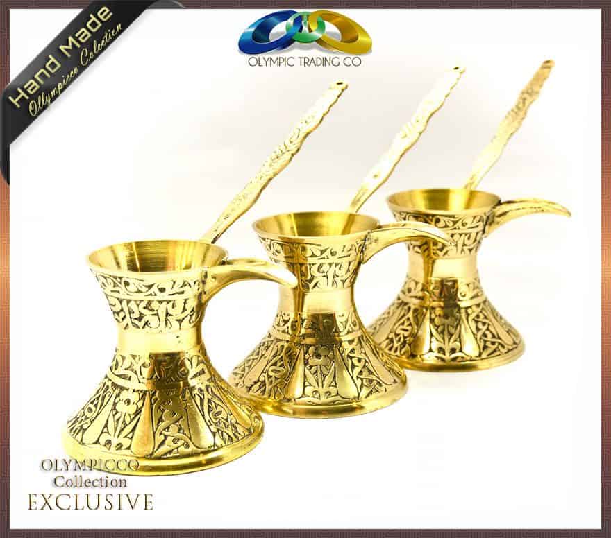 Decorative Brass Turkish Coffee Pot