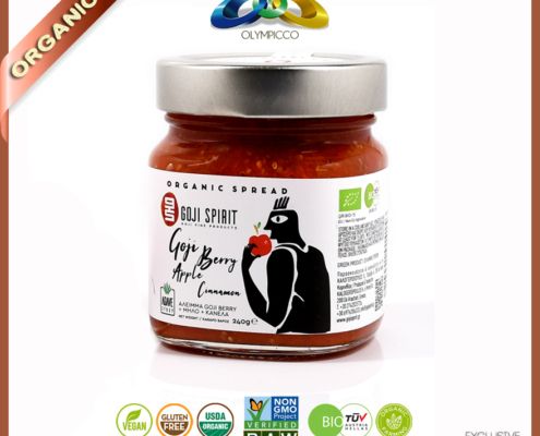 Organic Goji Berry Spread with Goji Berry Apple and Cinnamon